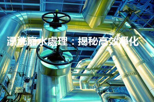 漂洗廢水處理：揭秘高效凈化的前沿技術(shù)！